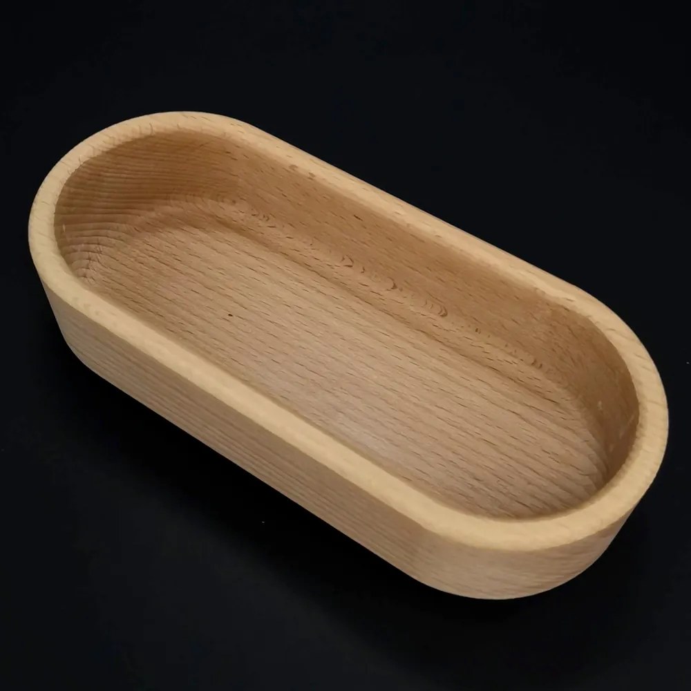 AMADEA Drevená miska ovál, masívne drevo, rozmer 18x8x4, 5 cm