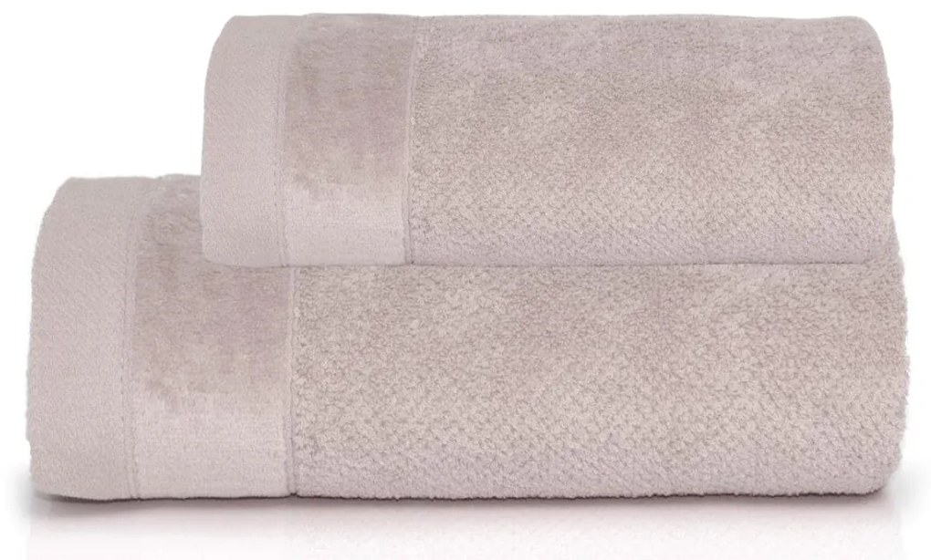 Set uterák a osuška Vito Taupe 50x90 + 70x140 cm – 550 gsm, luxusné uteráky, reliéfna bordúra