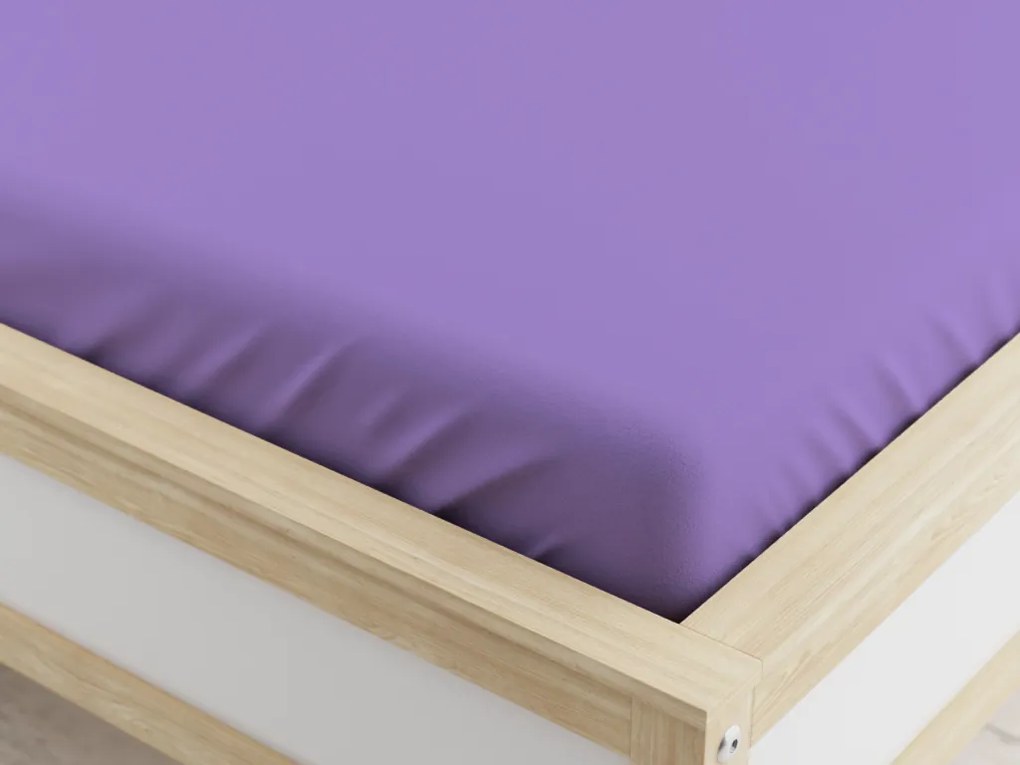 Napínacia plachta z mikrovlákna tmavo fialová 90 x 200 cm