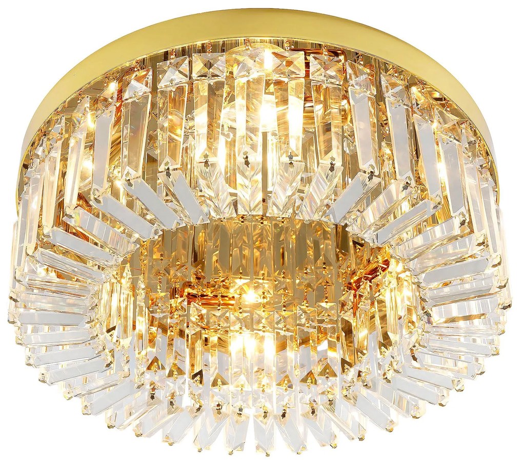 Toolight Toolight, stropné svietidlo 50cm, 6xE14, APP1728-6C, zlatá lesklá, OSW-06353