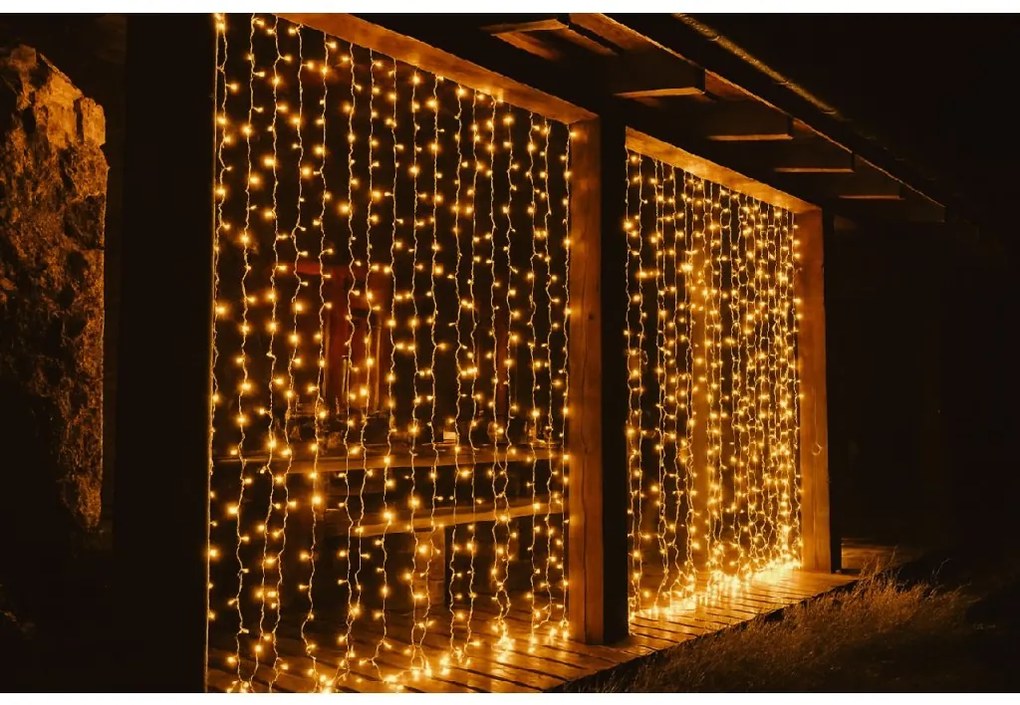 Vianočné svetielka vonkajšie FLASH teplá biela 300 LED