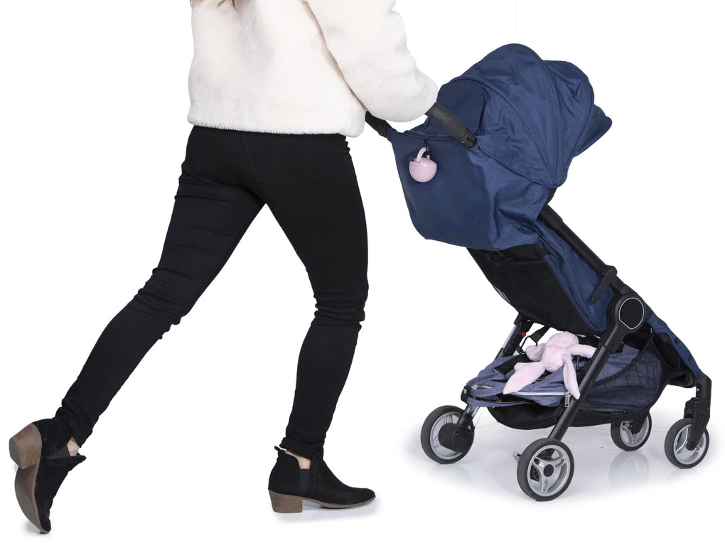 Škatuľky na cumlík 2 ks - ružová/sivá