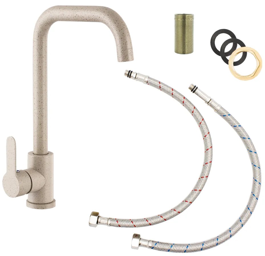 Gamma Steel, stojanková drezová batéria h-320, béžová škvrnitá, GMA-BSK-B