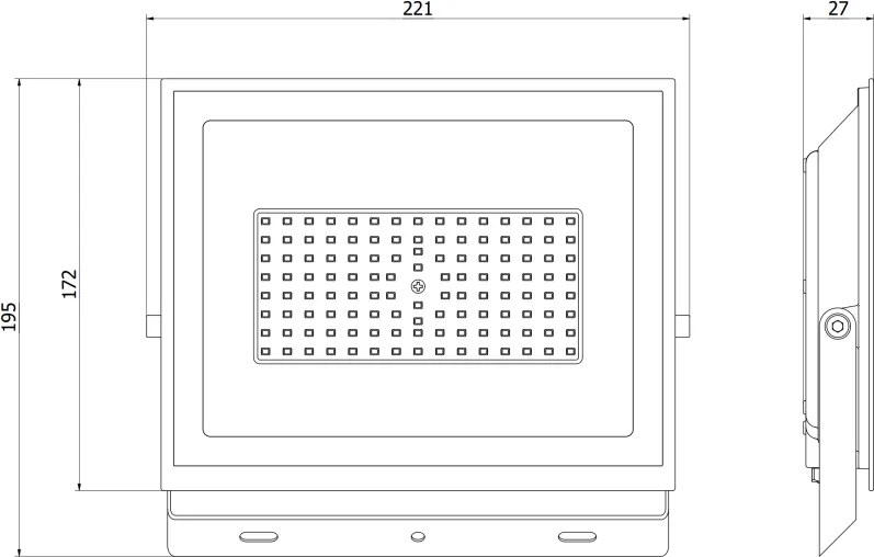 Mexen Luxpro+ LED reflektor, 70W, neutrálna - 4000K, 7700 lm, čierna - L231-070-40-70