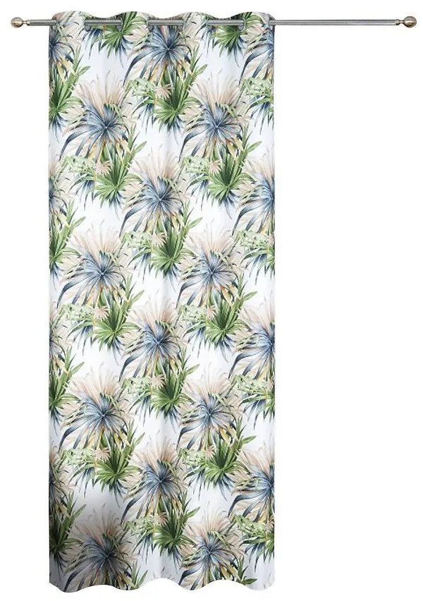 Záves NOELLA 140x250 21040  zelená/krémová