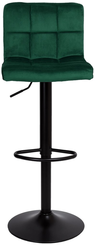 JAKS Barová stolička arako black velvet zelená