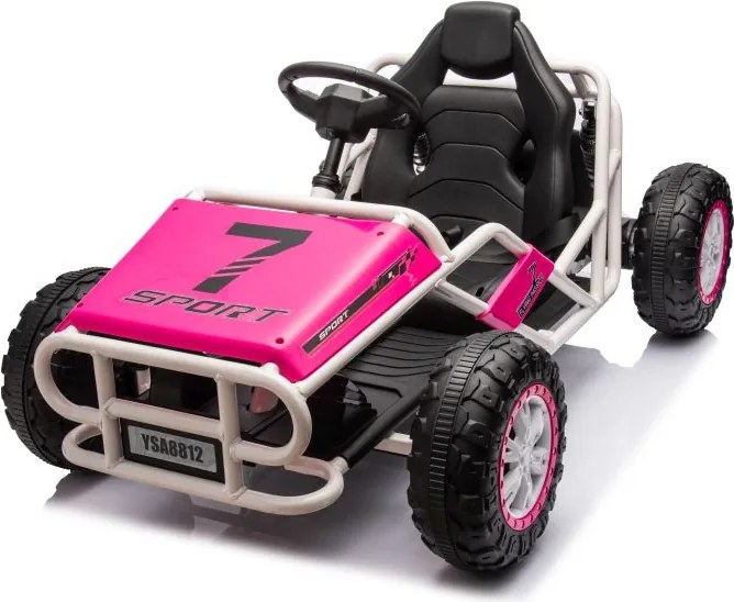 LEAN CARS Elektrické autíčko Buggy A8812 24V, ružové