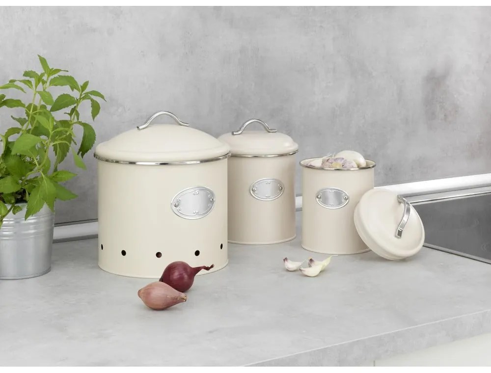 Kovová dóza na potraviny/na zemiaky Nero – Wenko