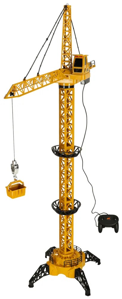 KIK Diaľkovo ovládaný stavebný žeriav RC s hákom, 128 cm