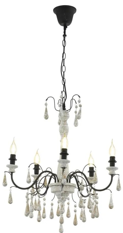 Eglo 33011 - Závesný luster na reťazi 5xE14/40W/230V