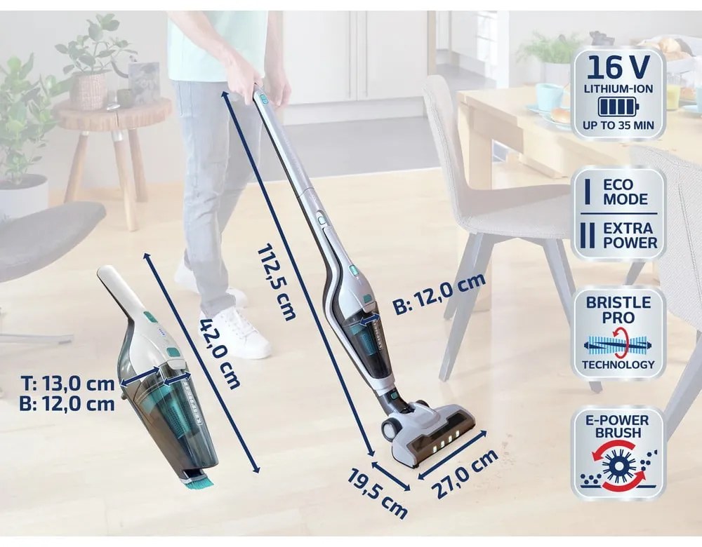 Akumulátorový vysávač Rotaro PowerVac 2v1 – LEIFHEIT