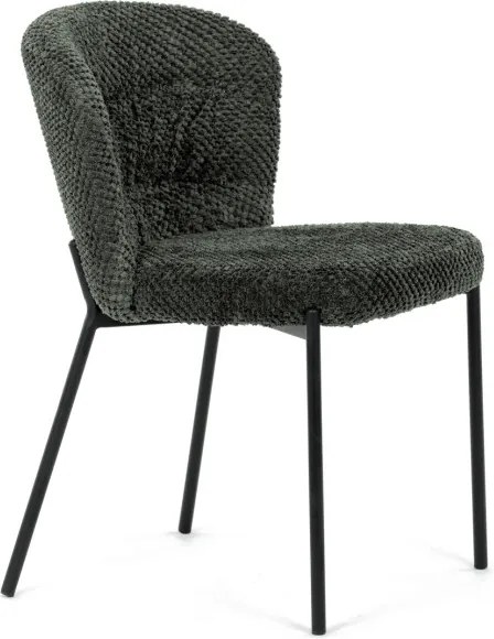 Jedálenská stolička bouclé, zelená CT-W1077 GRN2