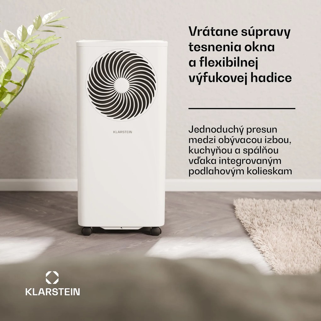 Klarstein Aero Ring 7K, Smart, klimatizácia, 7 000 BTU, mobilná a inteligentná, pre max. 25 m², hlasové ovládanie