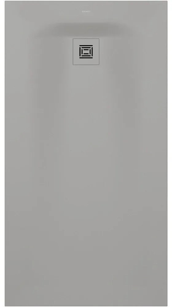 DURAVIT Sustano obdĺžniková sprchová vanička z materiálu DuraSolid, Antislip, 1500 x 800 x 30 mm, svetlo šedá matná, 720283630000000