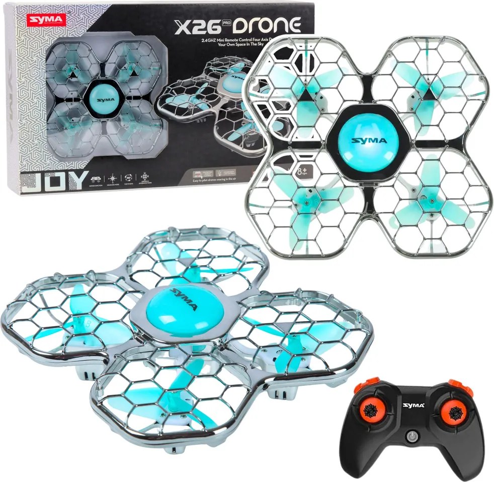 LEAN Toys Syma X26 PRO RC diaľkovo ovládaný dron Akrobacia LED svetlá WIFI