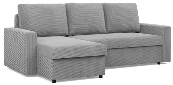 Rohová rozkladacia sedačka NEO Poso sivá