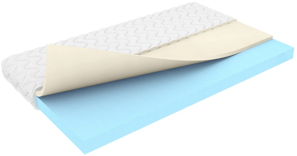 Penový matrac LUX COMFORT LUIGI 200x80x11 cm - pena/pamäťová pena