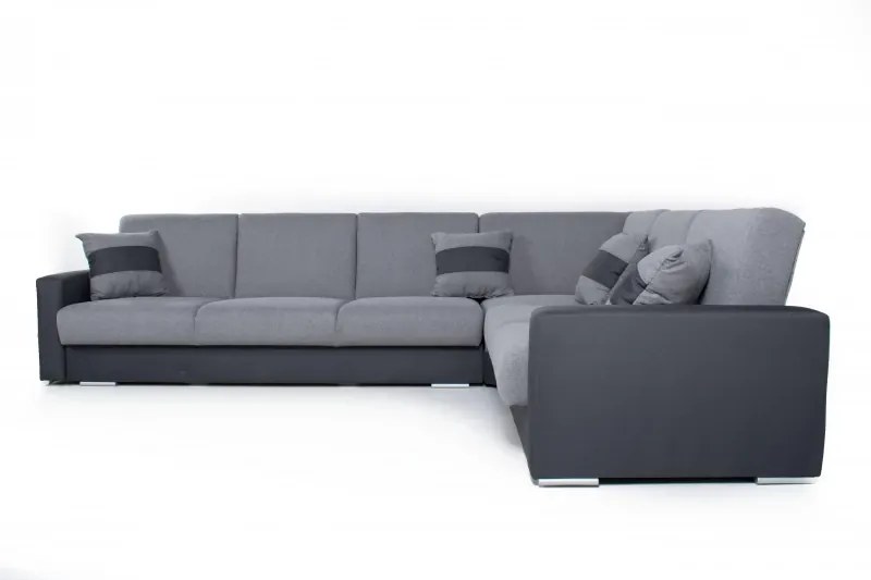 Rozkladacia rohová sedacia súprava Nero, sivá (monolith 85)