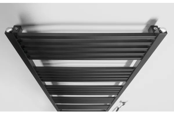 Sapho - Elektrický sušiak na uteráky METRO-E 800W/230V 60x162 cm matná čierna