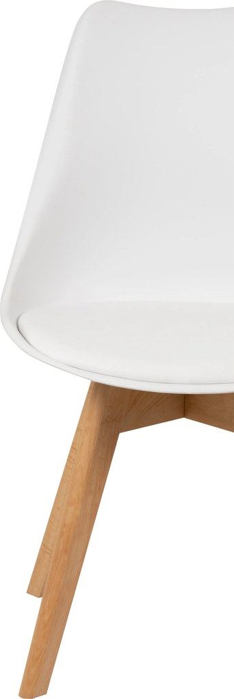 Noela Škandinávska jedálenská stolička SCANDINO biela