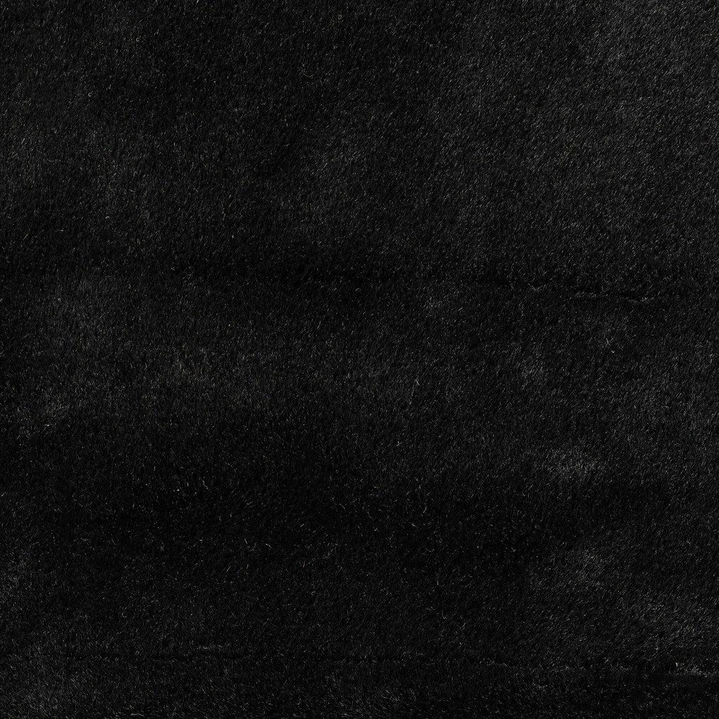 Ayyildiz, Kusový koberec Joy 1400 black kruh, 120x120 (priemer) kruh, čierna, chodba / predsieň