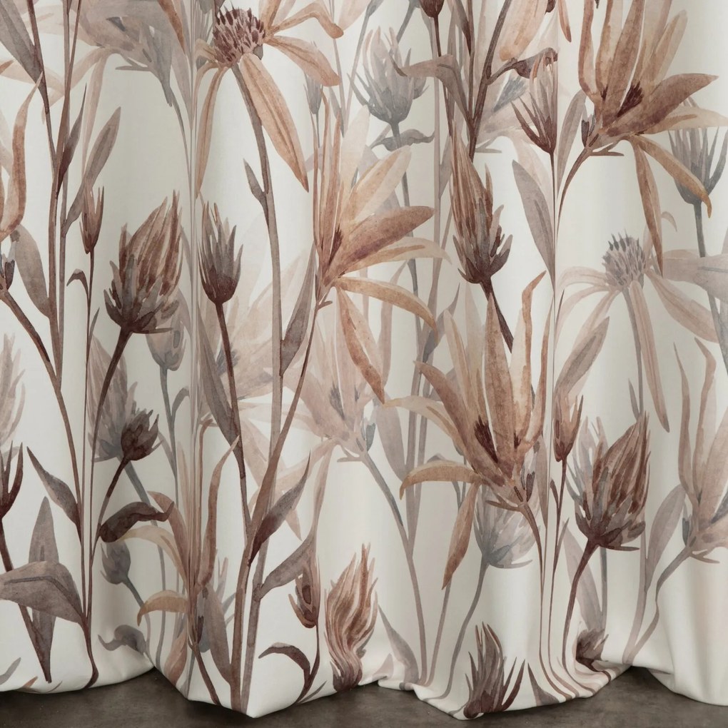 ZATEMŇOVACÍ ZÁVES NA KRÚŽKOCH INEZ 140X250 CM VZOROVANÝ