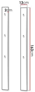 Set 2 nástenných vešiakov Semplo SM 05 (alpská biela) . Vlastná spoľahlivá doprava až k Vám domov. 1105880