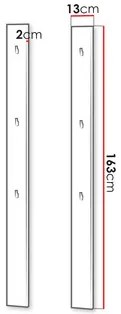 Set 2 nástenných vešiakov Semplo SM 05 (sivá) . Vlastná spoľahlivá doprava až k Vám domov. 1105881