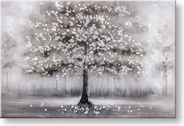 Maľovaný obraz na stenu STROM 90x60 cm