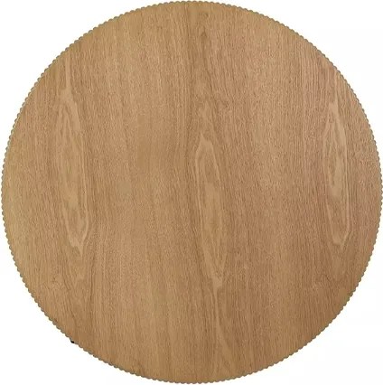Kávový stolík Corbi 80 cm do obývačky - dub / čierny mat