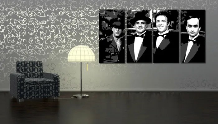 Ručne maľovaný POP Art obraz Corleone Family | rôzne rozmery