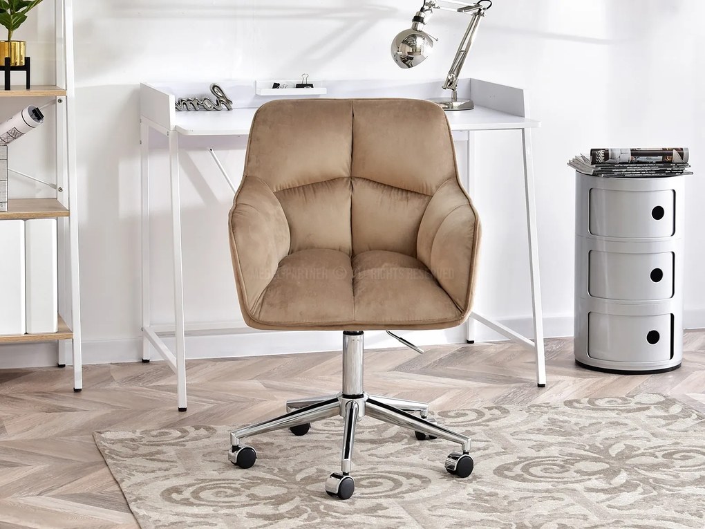 Kreslo Island (béžová + zlatá). Akcia -20%. Vlastná spoľahlivá doprava až k Vám domov. 1110076