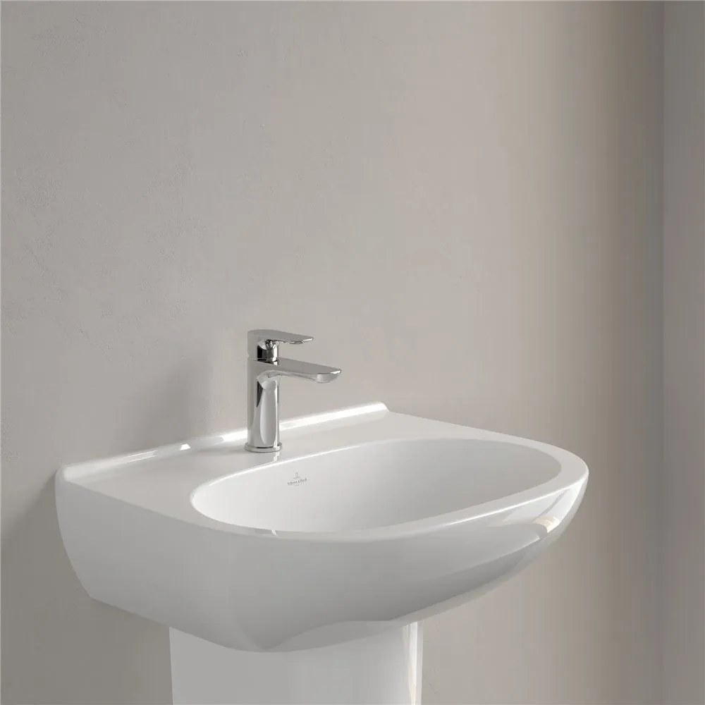 VILLEROY &amp; BOCH O.novo závesné umývadlo s otvorom, bez prepadu, 600 x 490 mm, biela alpská, 51606101