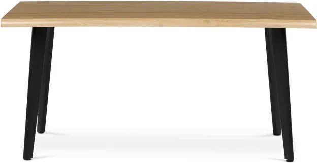 Jedálenský stôl HT-F4416 OAK divoký dub / čierny
