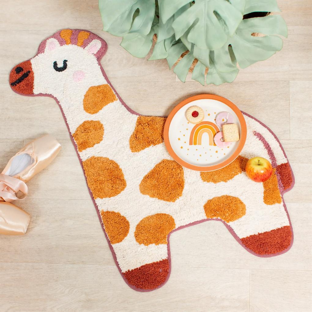 Sass &amp; Belle Detský bavlnený koberček Žirafa