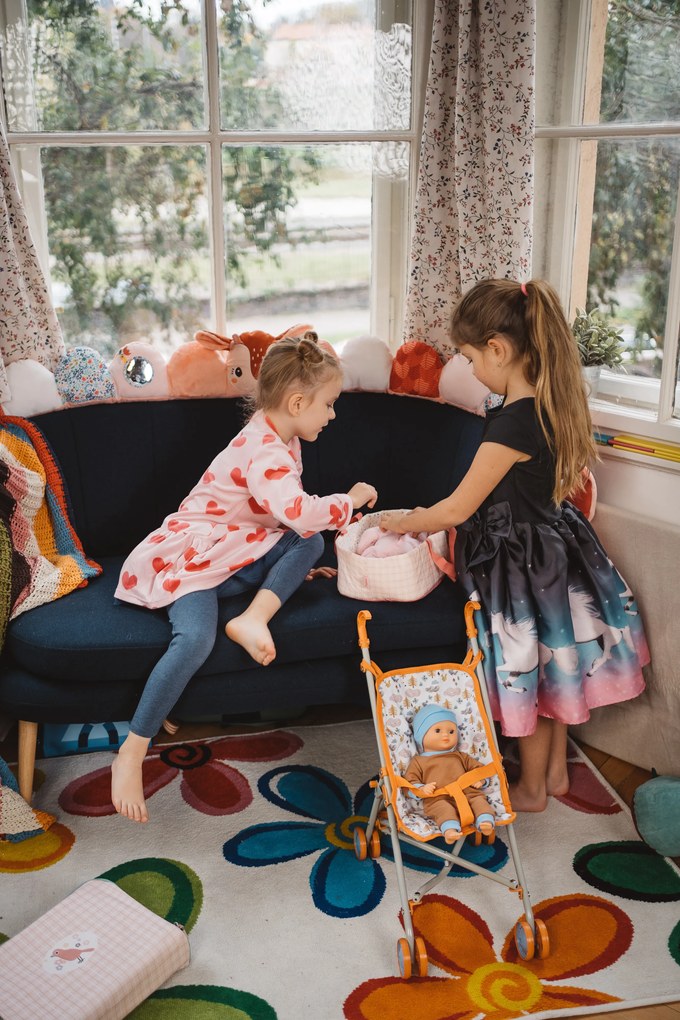 Pomea - skladací kočiarik - lesné zvieratá