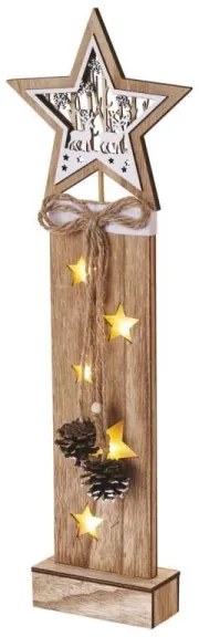 LED Vianočná dekorácia 5xLED/2xAA hviezda