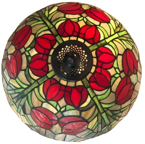 Reversed luster do obývačky Tiffany kolekcia TULIP Ø40 3*E27