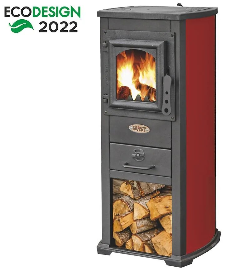 Krbové kachle Berna Lux 6,6 kW červená