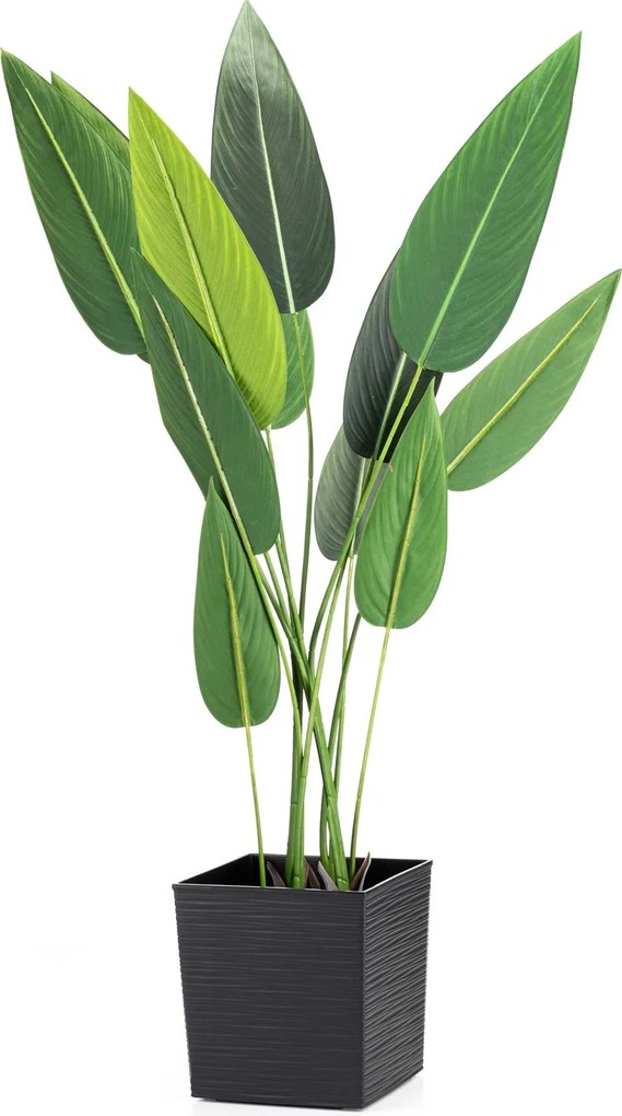 PLASTOVÝ KVETINÁČ FLORE RIFLO SADA 2KS 30X30 CM+25X25 CM ČIERNA