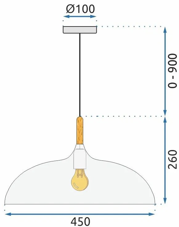 Dekorstudio Stropná lampa ANZO sivá