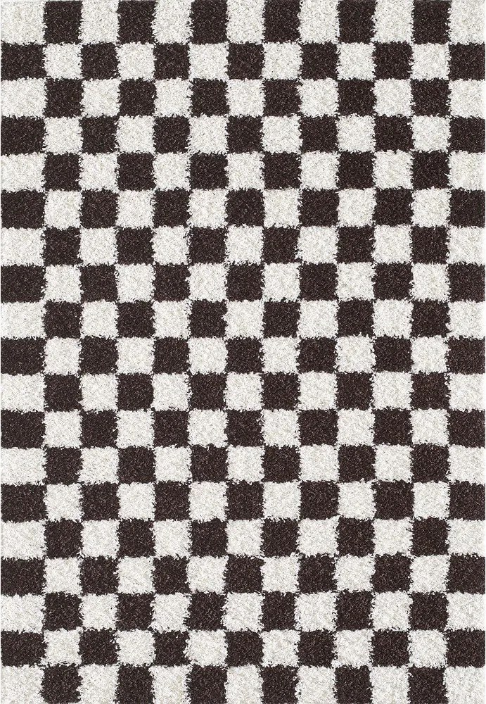 Hnedý/krémovobiely koberec 160x230 cm Grida – ESTE
