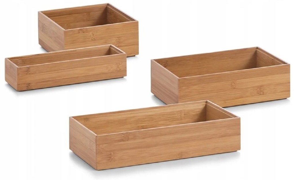 Organizér do šuplíku kuchyně i koupelny, příborník BAMBOOZ (23,5x7,5x5)