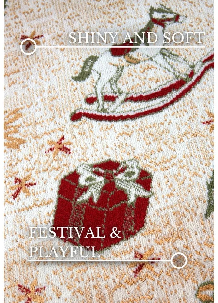 Zelený koberec s vianočným motívom s prímesou bavlny 160x230 cm Toy's Delight Green Christmas – Villeroy&amp;Boch