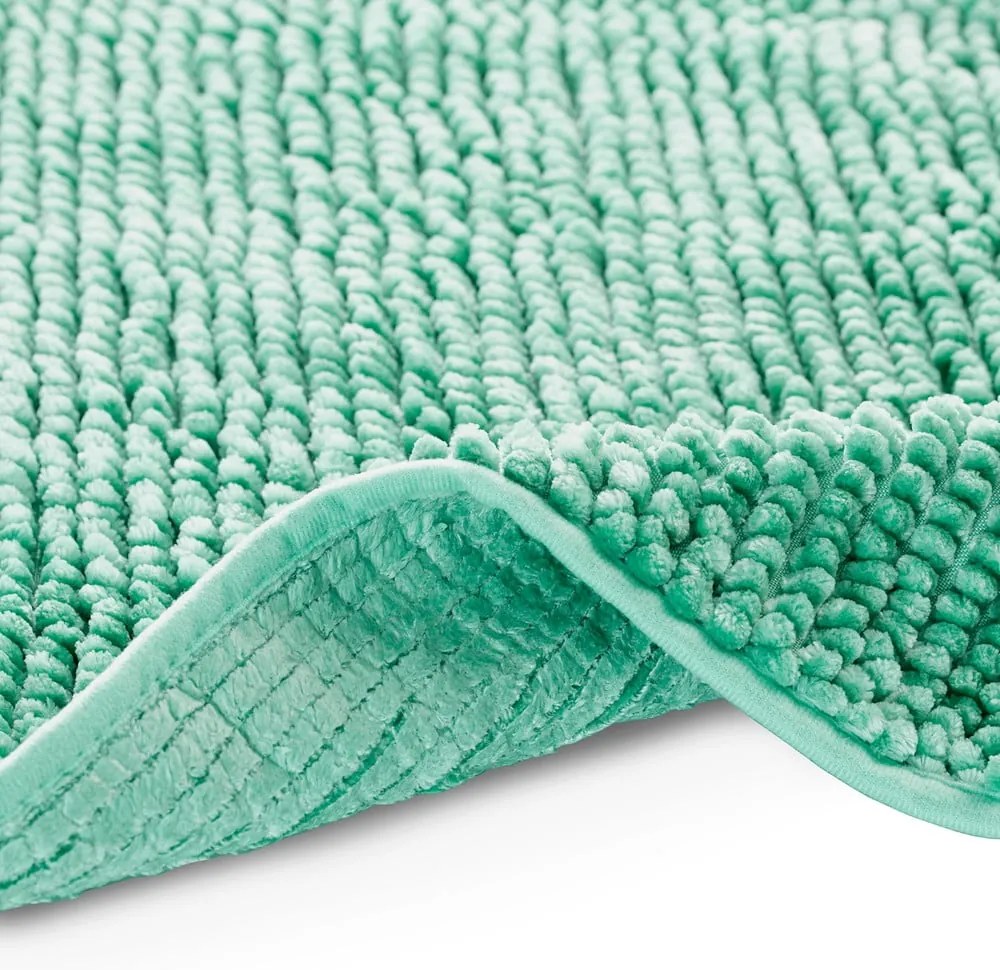 Tyrkysovomodrá kúpeľňová predložka AmeliaHome Bati, 70 x 120 cm