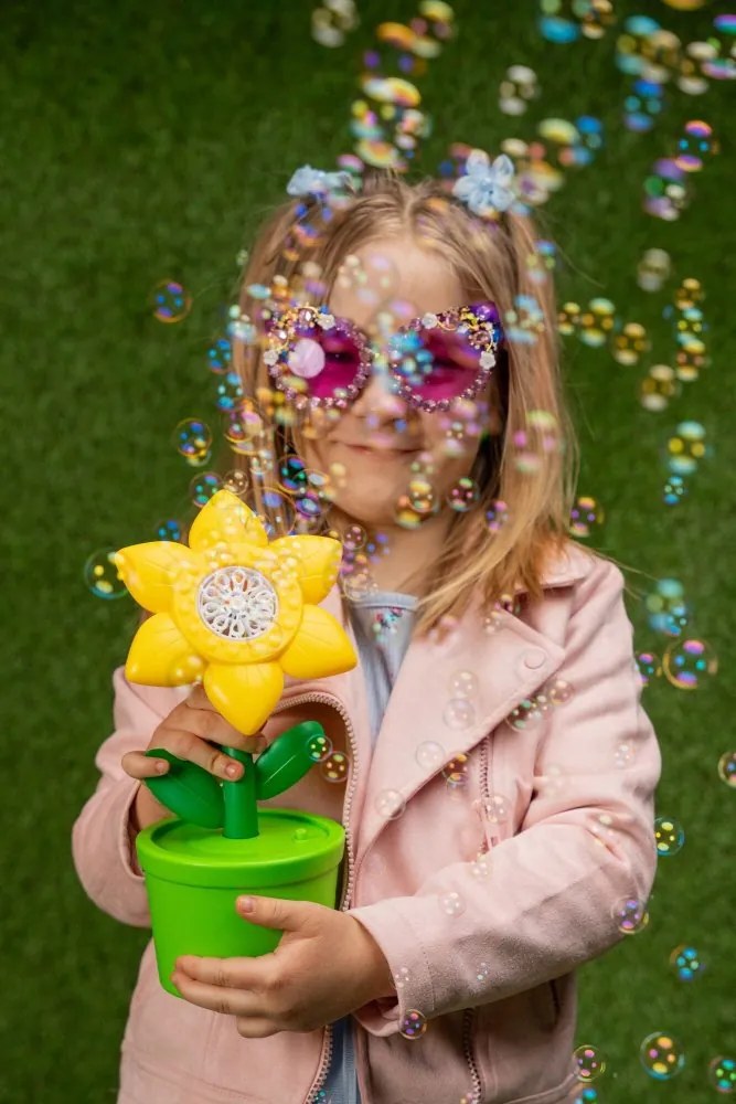 Fru Blu – Prístroj na bubliny z mydlovej vody v tvare kvetu