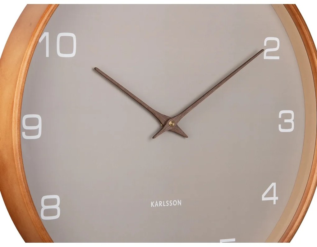 Dizajnové nástenné hodiny Karlsson 5993GY sivé,priemer 40 cm