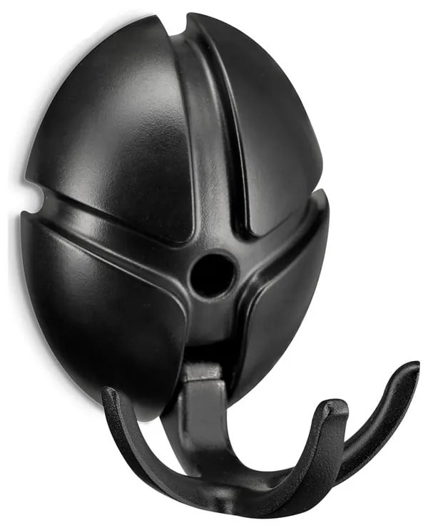 Čierny nástenný plastový háčik Tick – Spinder Design