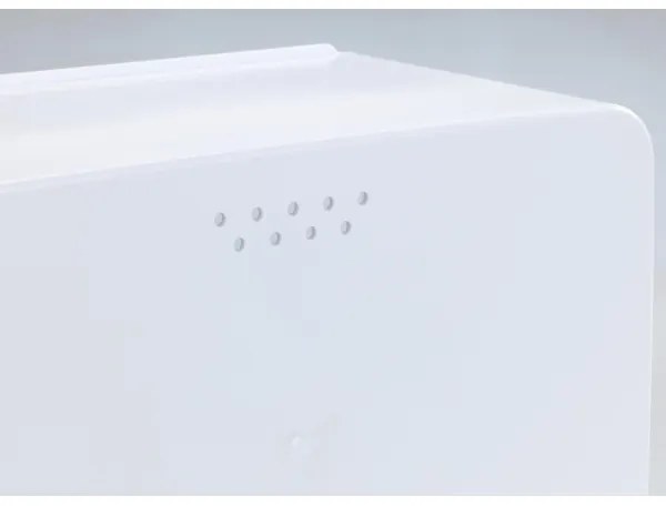 WENKO 54099100 - Chlebovnica KUBO 35 x 26,5 cm biela/hnedá