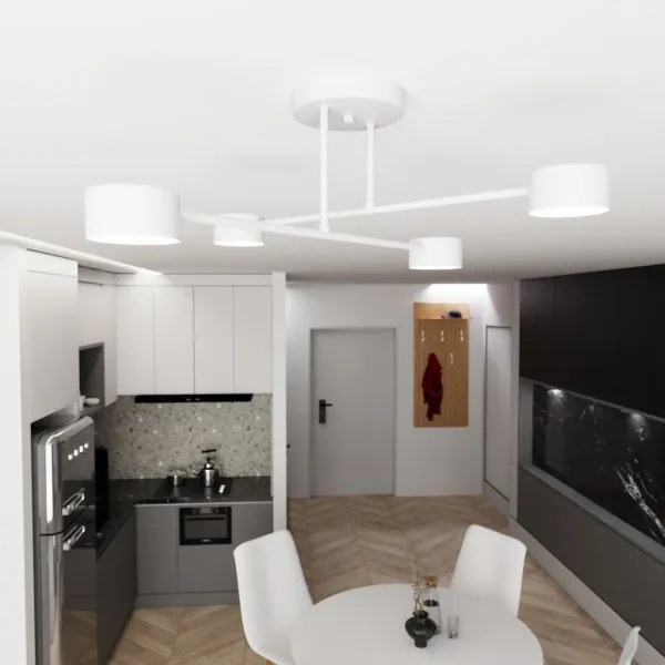 Prisadený luster HALO 4xGX53/10W/230V biela